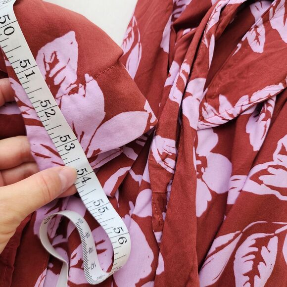 Free People The Perfect Sundress in Watermelon Combo Floral Maxi Red NWT SIZE M - Picture 11 of 13